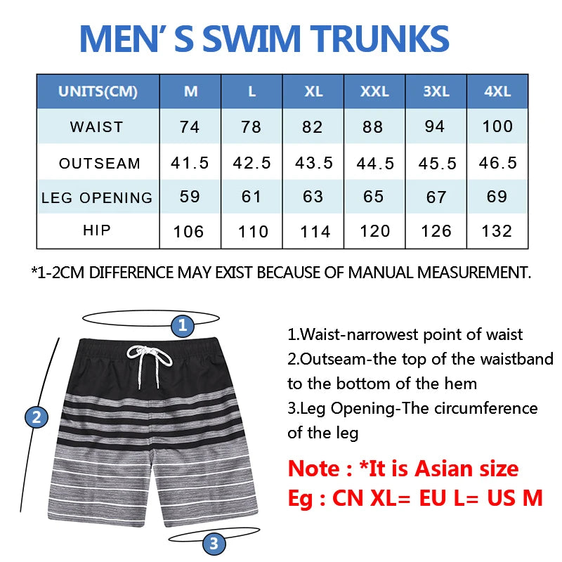 DATIFER 2026 Summer Men's Sports Short Beachwear Shorts Para Hombre Surfing Swimming Trunks Bathing Fitness Swimsuits