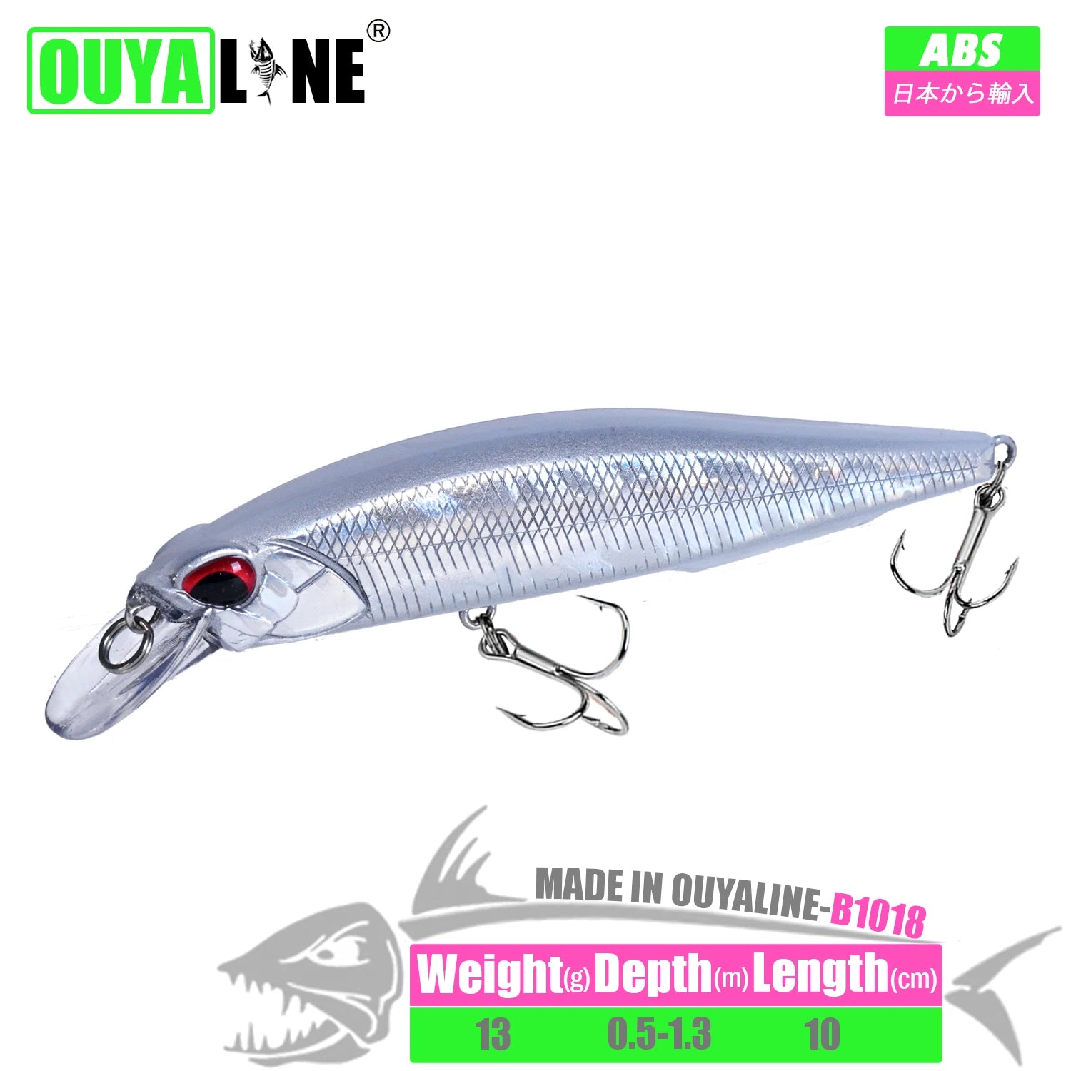 Fishing Lure Minnow Weights 13g 10cm Isca Artificial Depth 0.5-1.3m Bait Pesca Wobblers Pike Carp Fish Tackle Leurre Accessories