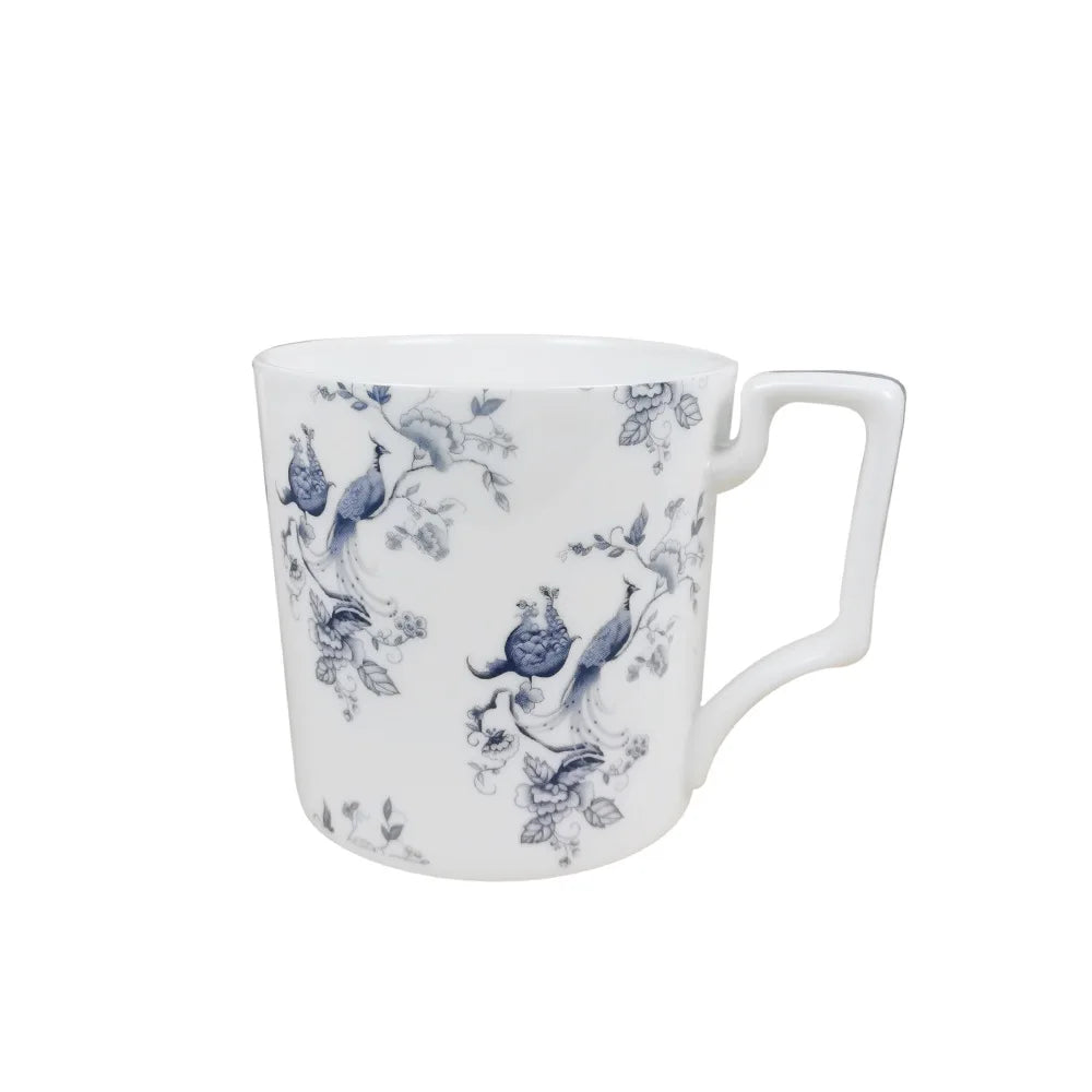 Bone China Dinning Plates Set Chinse style Flower Bird Peacock Porcelain Plate for Dessert Steak Bread Cake Dish Tray Coffee Cup