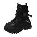 Women's Boots Platform Luxury Designer Shoes for Women  Lace Up Chunky Shoes Breathable Comfort  Ankle Boots Botas De Mujer