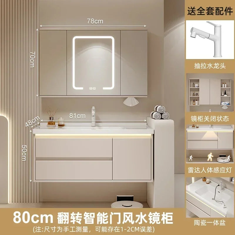 Mirrors Storage Muebles Para El Hogar Maderaa Home Furniture Ceramics Toilet Cabinets Washbasin Vintage Vanity Light Cabinets