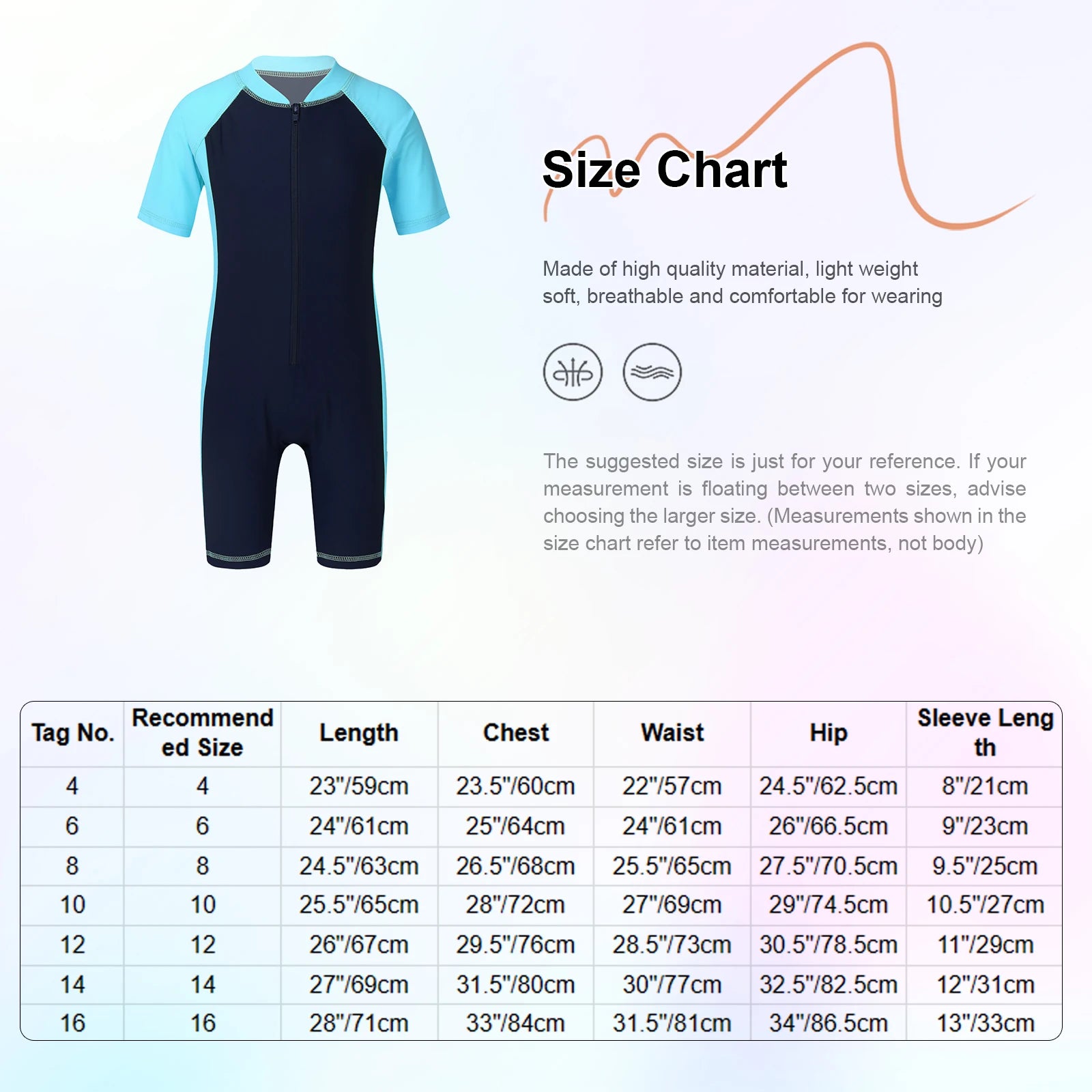 Kids Boys Girls Wetsuit Swimsuit One-piece Rash Guard Swimwear Short Sleeves Zippered Shorty Bodysuit Swimming Bathing Suit