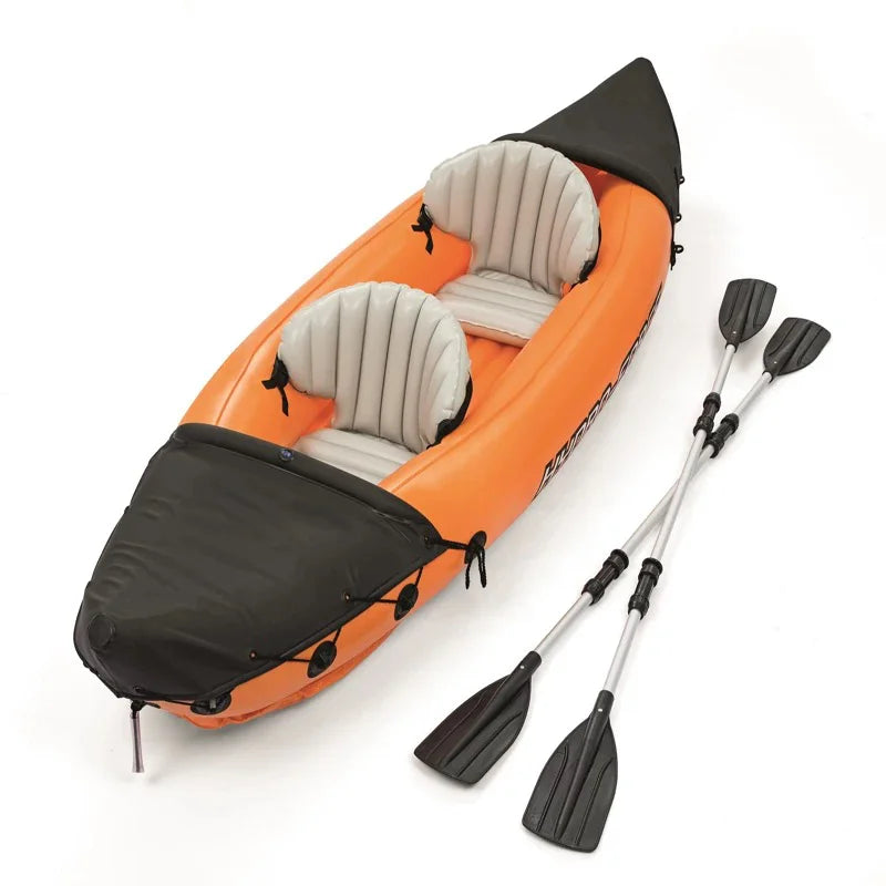 Inflatable Kayak 2 Person Boat With Paddles And Pump