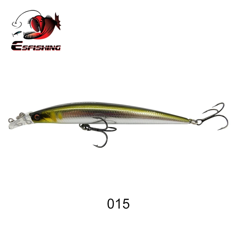 ESFISHING Fishing Lures Floating Minnow Sharp Shovel 120mm10g Dive 0.2-07m Leurre Soupl Baits Two Depth for Choosing Top Water