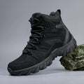 Men's Upgraded Tactics Combat Training Boots Anti-wear Rapid Response Hiking Shoes Outdoor Camping Fishing Hunting Sneakers