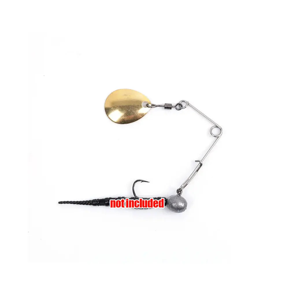 10pcs Vibration Spinner Bait Lures Tackle Barb Fishing Lures Spinner Fishing Lure Bait Spoon Bass Wire Bait Tool Accessories