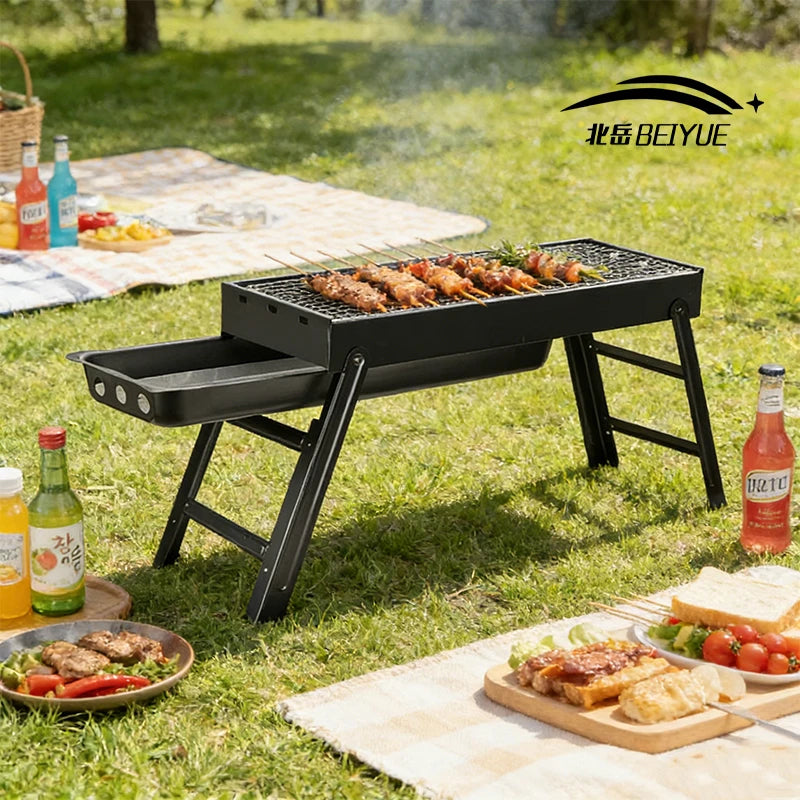 BEIYUE  Grill Outdoor Portable Bbq Grill Charcoal Grill For Home Use Pull-Out Folding Charcoal Grill Charcoal St