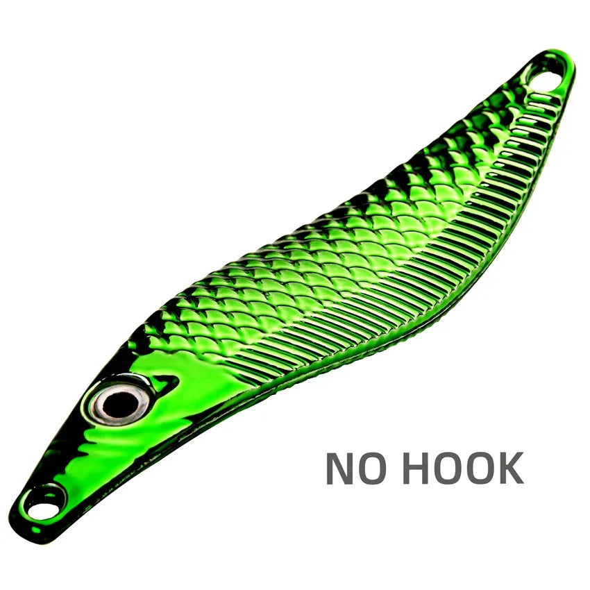 1PC 7g-20g Metal VIB Leech Spinners Spoon trout fishing Lures Artificial Bait Saltwater Trolling Wobblers Night Fishing Tackle