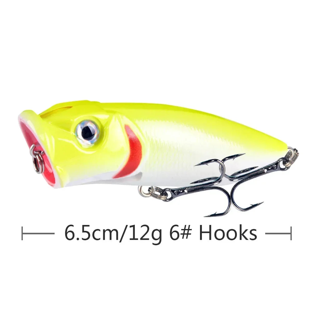 6.5cm 10g Lure Bait Floating Water Bead Wave Climbing Bionic Vibrating Swing Temptation Top Water Temptation Bass Predatory Bait