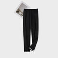 Good-Looking Men's Pajama Pants for Spring, Autumn, and Summer, Thin Long Pants, Plus Size, Loose Plaid Home Pants for Middle-Aged Dads