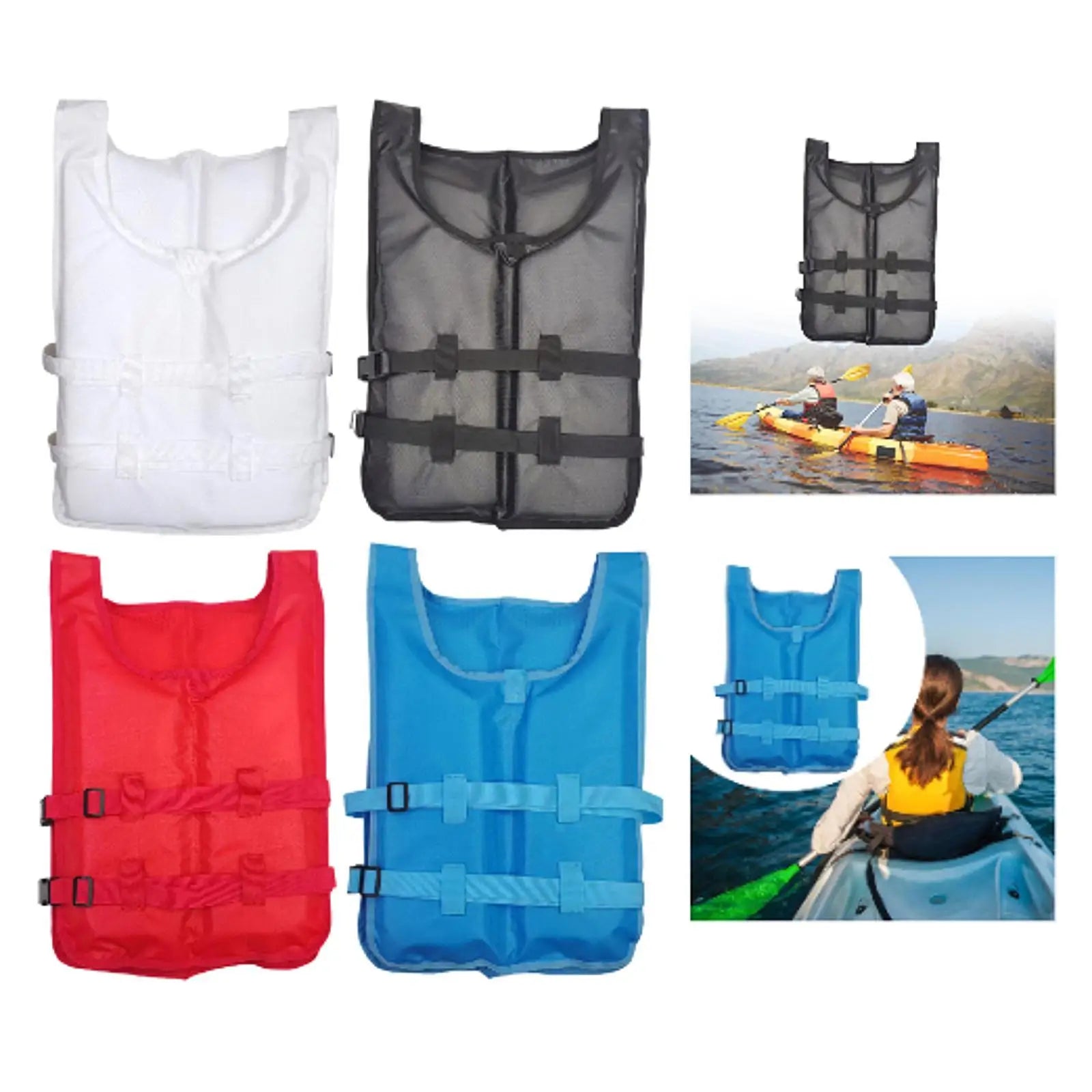 Kayak Life Vest Portable Comfortable Swim Jacket for Surfing Sailing Fishing Swimwear Swim Vest Buoyancy Aid Swim Jacket