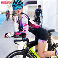 MLC Macaquinho Ciclismo Feminino New Triathlon Jumpsuit Summer Women's Riding Suit Mtb Jersey Pro Cycling Jersey Long Sleeve Set