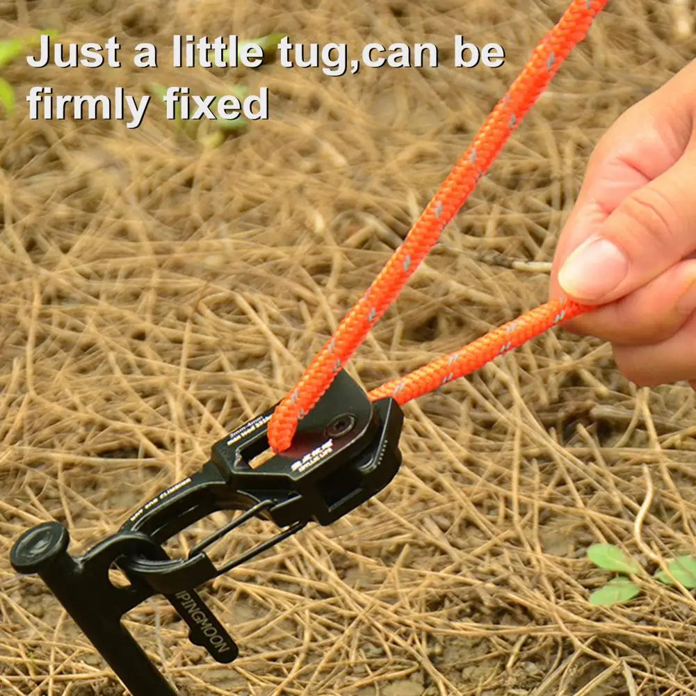 Camping Gear Camping Tent Cord Adjuster with Strong Load-bearing Capacity Lightweight Portable Rope for Quick for Outdoor