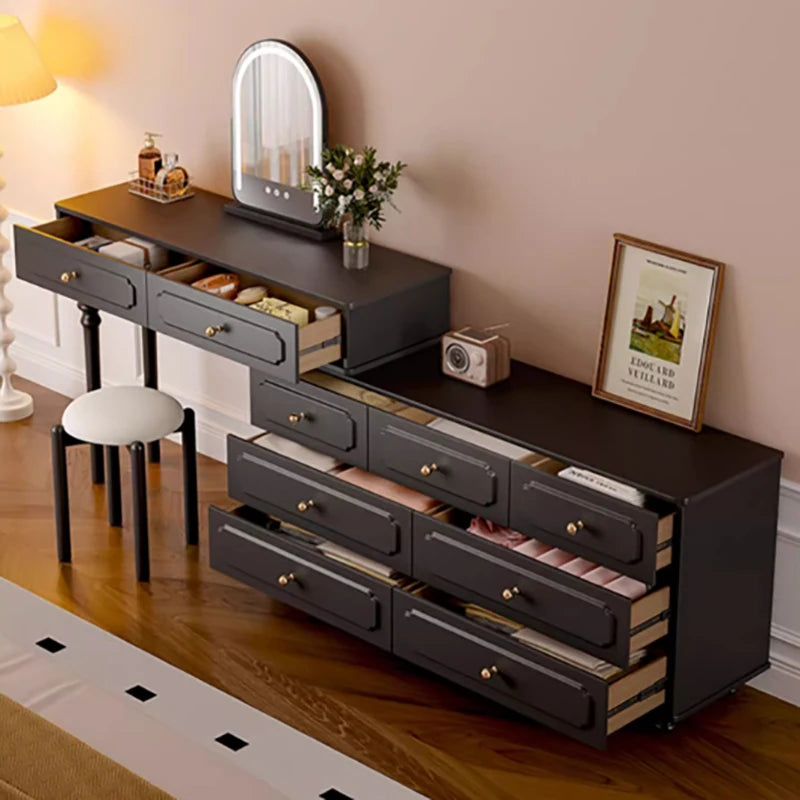Modern Luxury Vanity Table Drawer Storage Simple Aesthetic Makeup Vanity Table With Mirror Trendy Penteadeira Bedroom Furniture