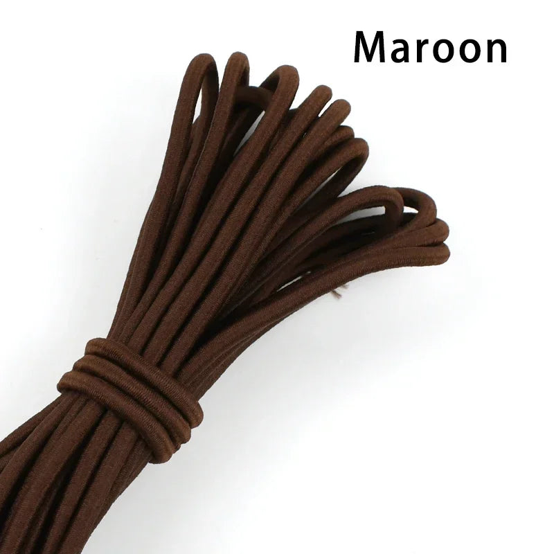 5/10Meters 4mm Elastic Bands for Hairband Sewing Stretch Rubber Tapes Rope Belt Spring String Cords DIY Clothes Accessories