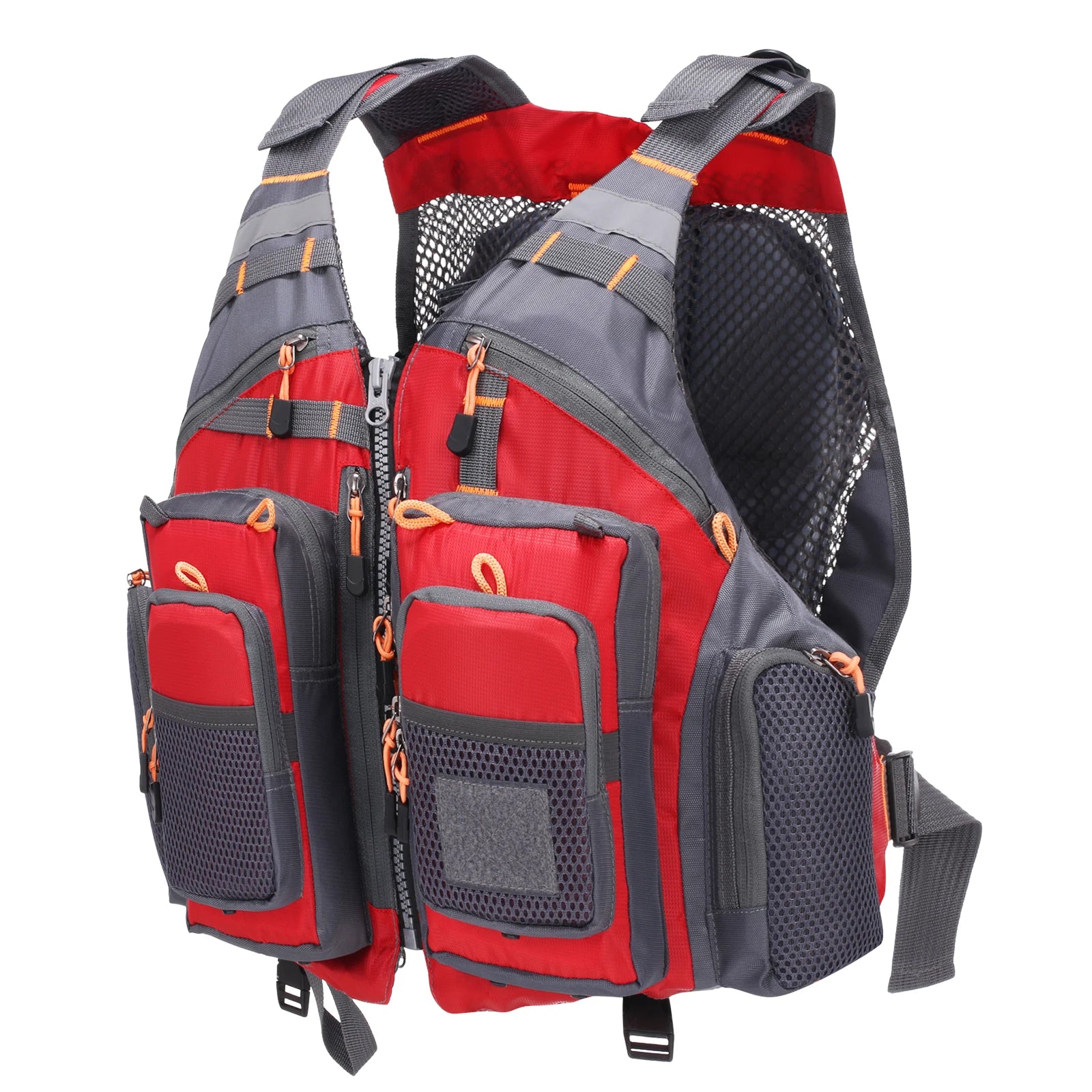 Outdoor Breathable Padded Fishing Life Vest Superior 209lb Bearing Life Safety Jacket Swimming Sailing Vest Floatation