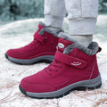 Outdoor Hiking Boots for Women Platform Snow Shoes Boots Plush Keep Warm Men Boots Winter Ankle Boots Comfortable Walking Shoes