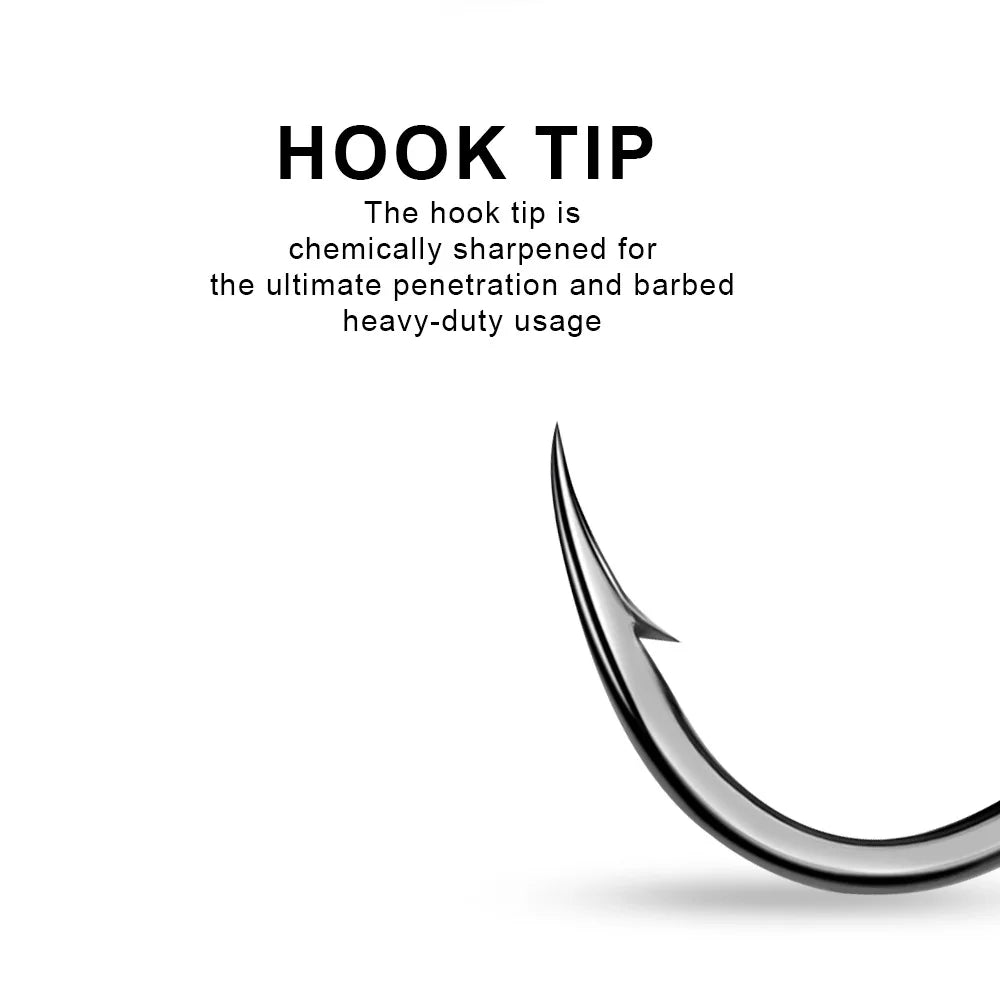 Single fishing hooks, 100pcs, 3 #-15 #, sea fishing equipment, flat hooks for carp fishing, auxiliary accessories