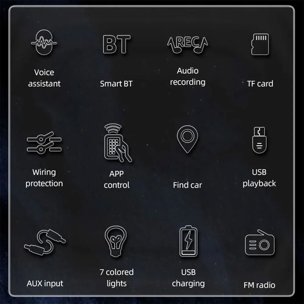 Car Radio 1Din 4*60W Srereo MP3 Multimedia Player Bluetooth FM Receiver With Remote Control Support USB Charging TF FM AUX
