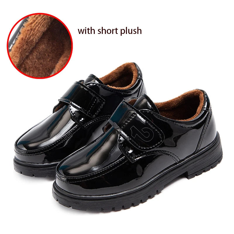 EOFK Boy Girl Derby Comfort Oxfords Dress Leather Shoes Spring Autumn Children School Uniform Classic Perfomance Loafers