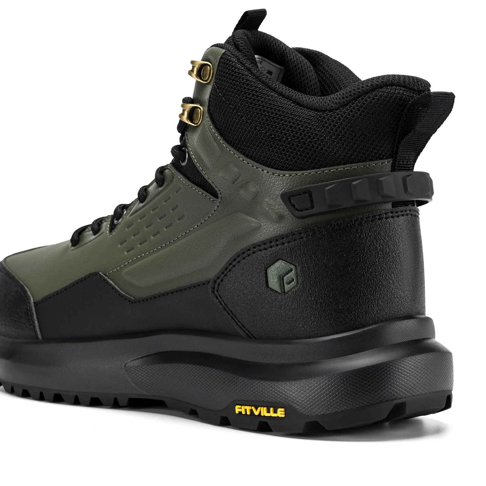 FitVille Men's Wide Hiking Boots Water Resistant High-top Trekking Shoes for Men Non-Slip Outdoor Tactical Combat Military Boot