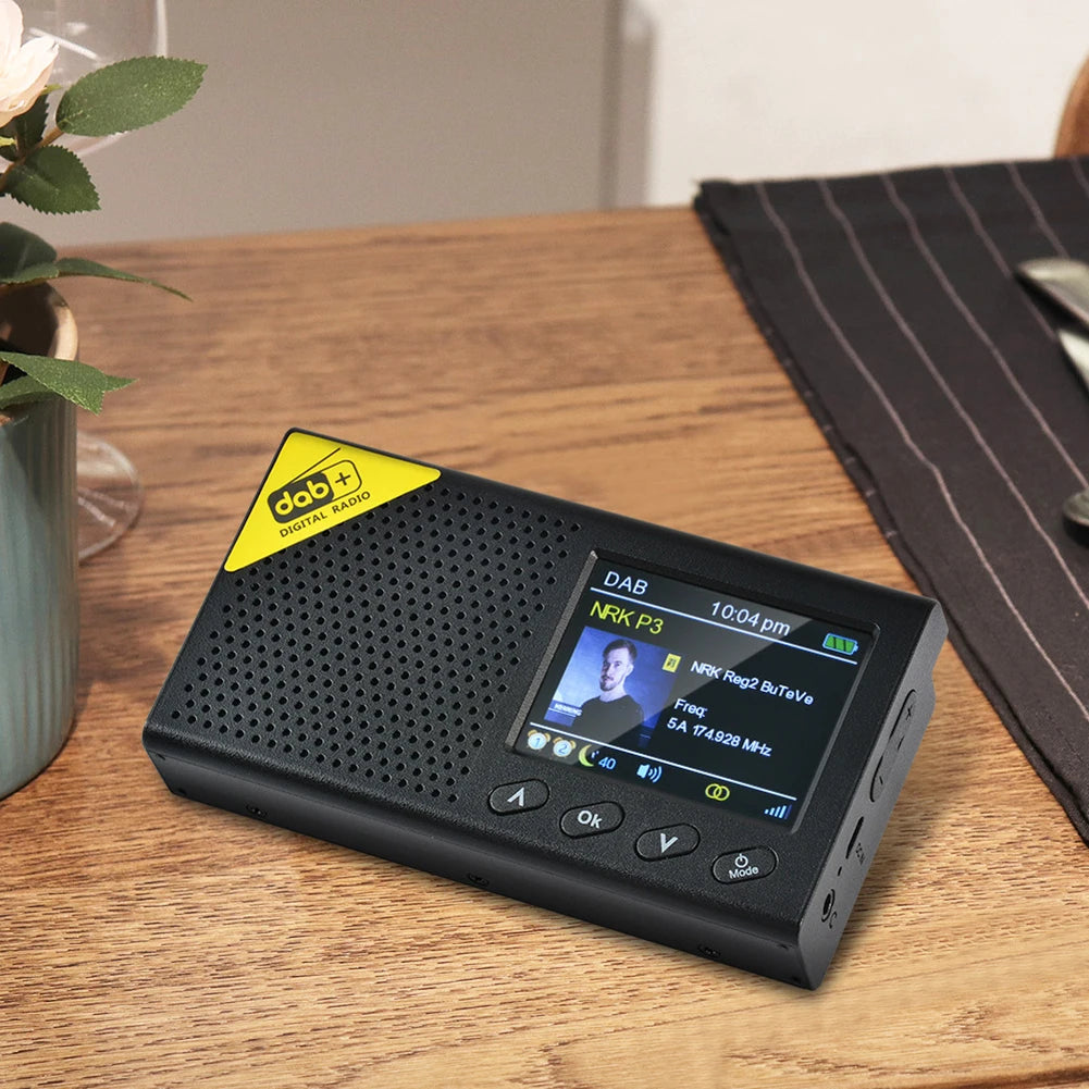 Portable Digital Radio Bluetooth-compatible 5.0 Stereo DAB/DAB+ FM Radio Receiver Rechargeable Radios for Home Office Radio