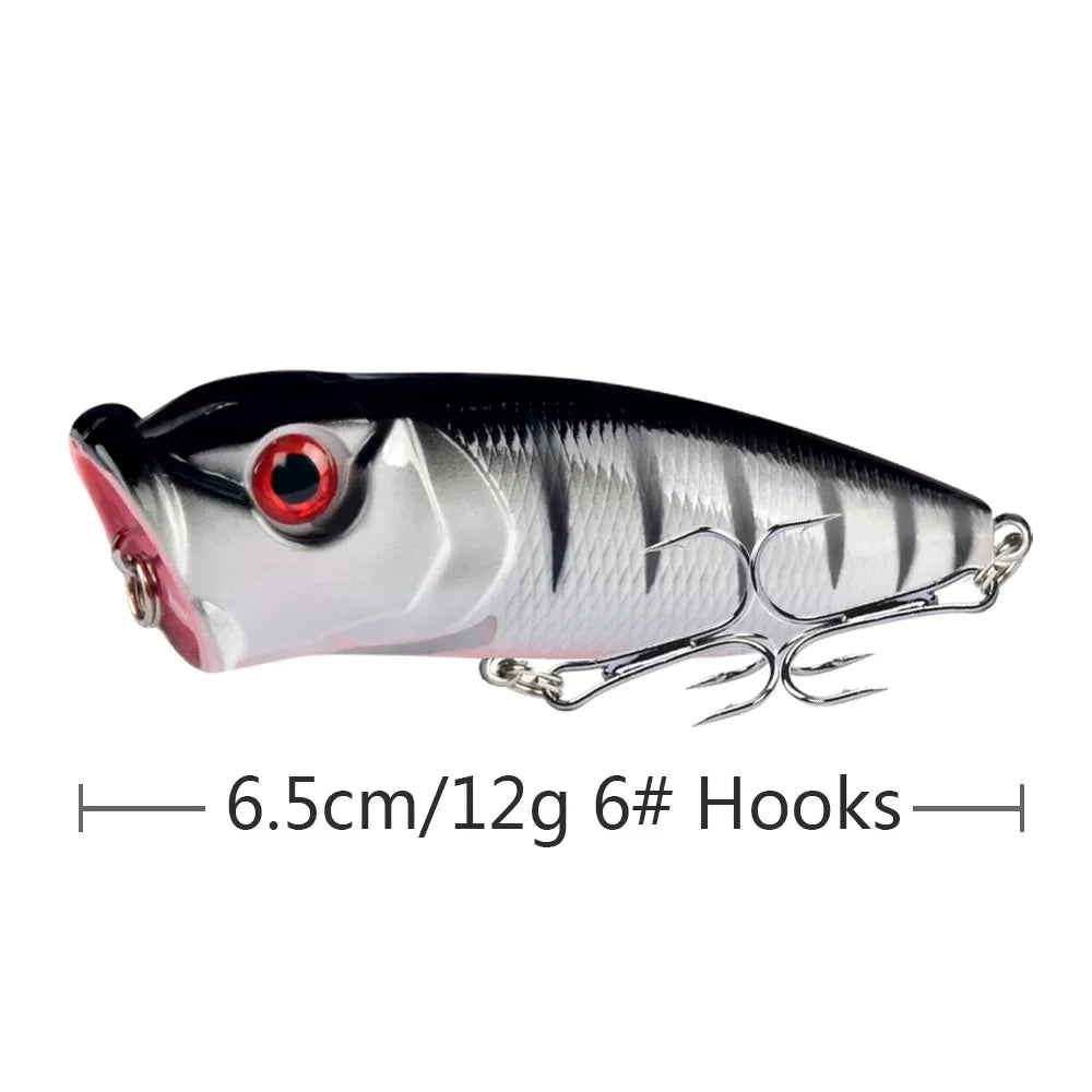 6.5cm 10g Lure Bait Floating Water Bead Wave Climbing Bionic Vibrating Swing Temptation Top Water Temptation Bass Predatory Bait