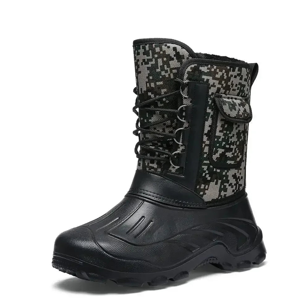 Outdoor Sports Men Boots  Spring Waterproof Shoes for Men Light Rain Boots Fishing Boots Winter Snow Boots New Work Boots 2024