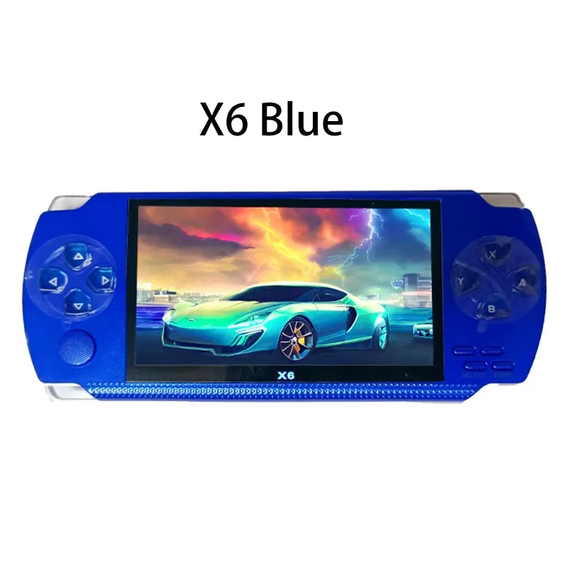 X6 Gaming Console 12 Emulators 10,000 Retro Arcade Games Arcade Console 4.3-inch Screen IPS Video Game Toy Gift