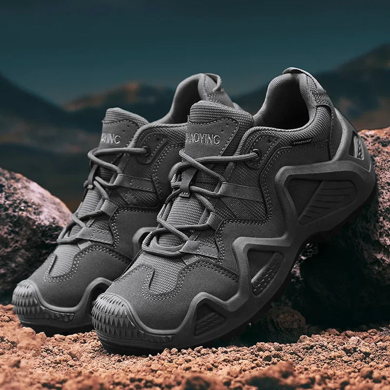 Outdoor Mens Hiking Shoes Combat Tactical Desert Boots Male Field Hunting Climbing Training Waterproof Sneakers Zapatillas Male