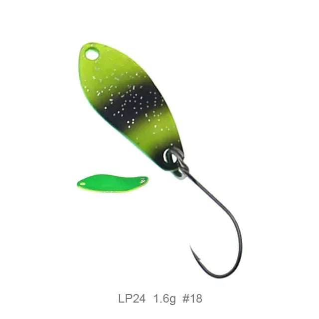 Fishing  Spoon Trout Lures1.5g 25mm UV Colors Ultralight Fishing Tackle Freshwater Artificial Bait