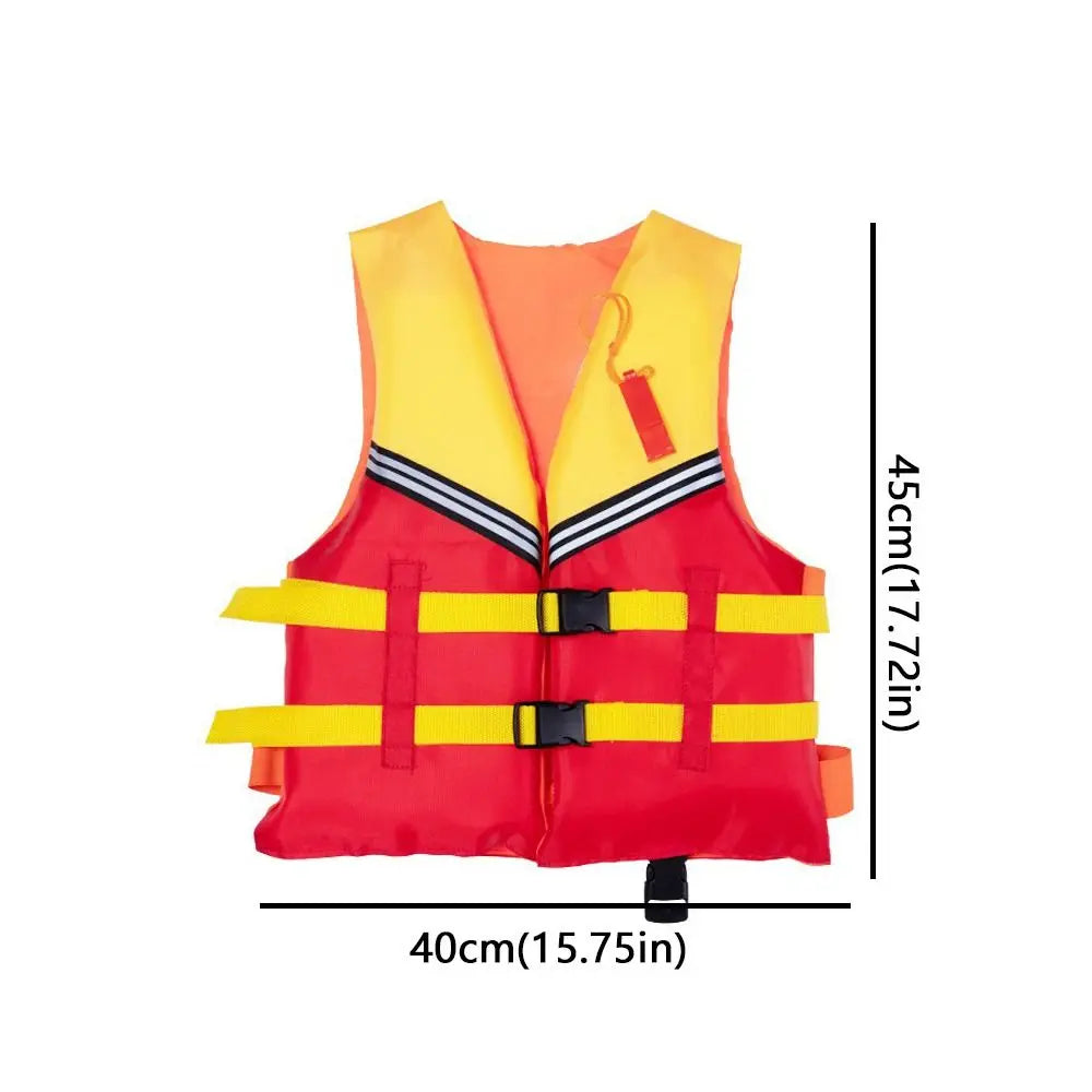 Universal Large Buoyancy Life Vest Jacket Portable with Whistle Marine Safety Vest Adjustable Straps Boating Vest Boating