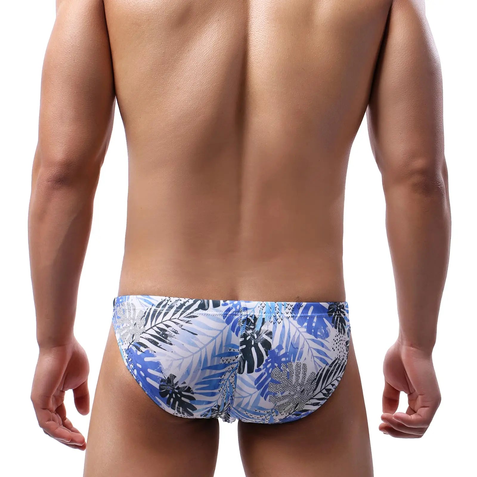Mens Swimming Briefs Quick-dry Drawstring Swim Trunks Sexy Low Waist  Beachwear Comfortably Bathing Shorts