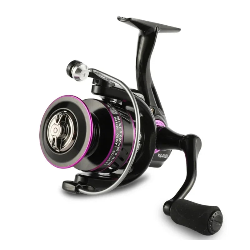 ALASICKA 5+1BB KD/KDPROMetal Large Capacity Spinning Reel Long Casting Freshwater & Saltwater Use Original Chart Roadrunner Reel