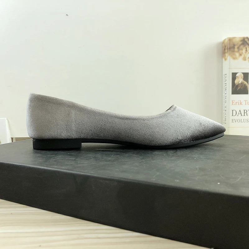 Shoes for Women Designer Shoes Wedding Shoes for Women Bride 2025 New Lady Pumps Slip on Simple Style Velvet Elegant