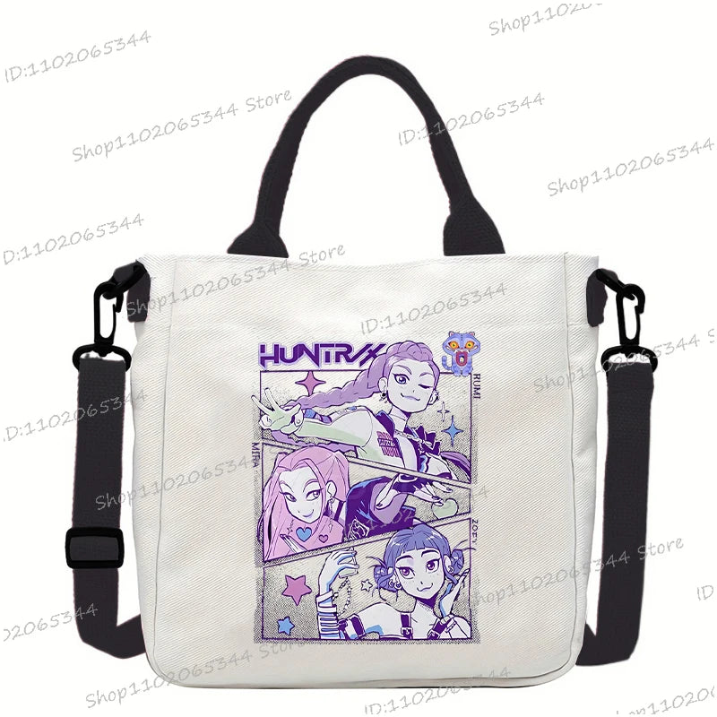 Fashion Woman Men Anime Cartoon Small Shoulder Bags Rumi Tiger Print Handbags Korean Ulzzang Student Crossbody Bag Gifts
