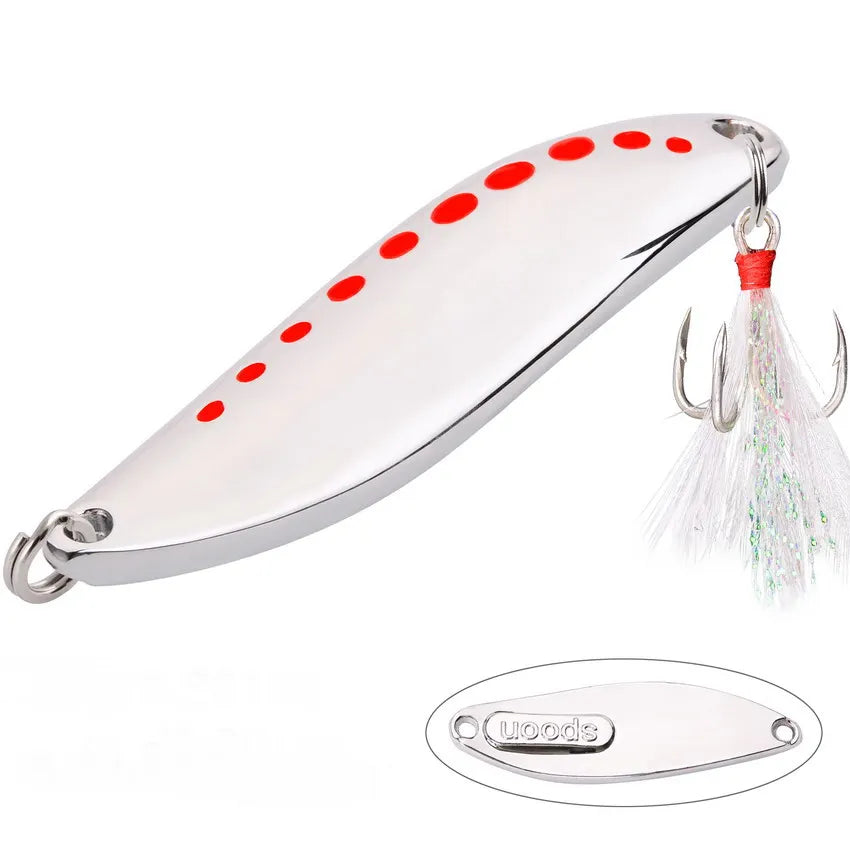 Metal Vib Leech Spinners Spoon Lures 2.5g 5g 7.5g 10g 15g 20g 25g 30g Artificial Bait Lure Fishing Tackle for Bass Pike Perch