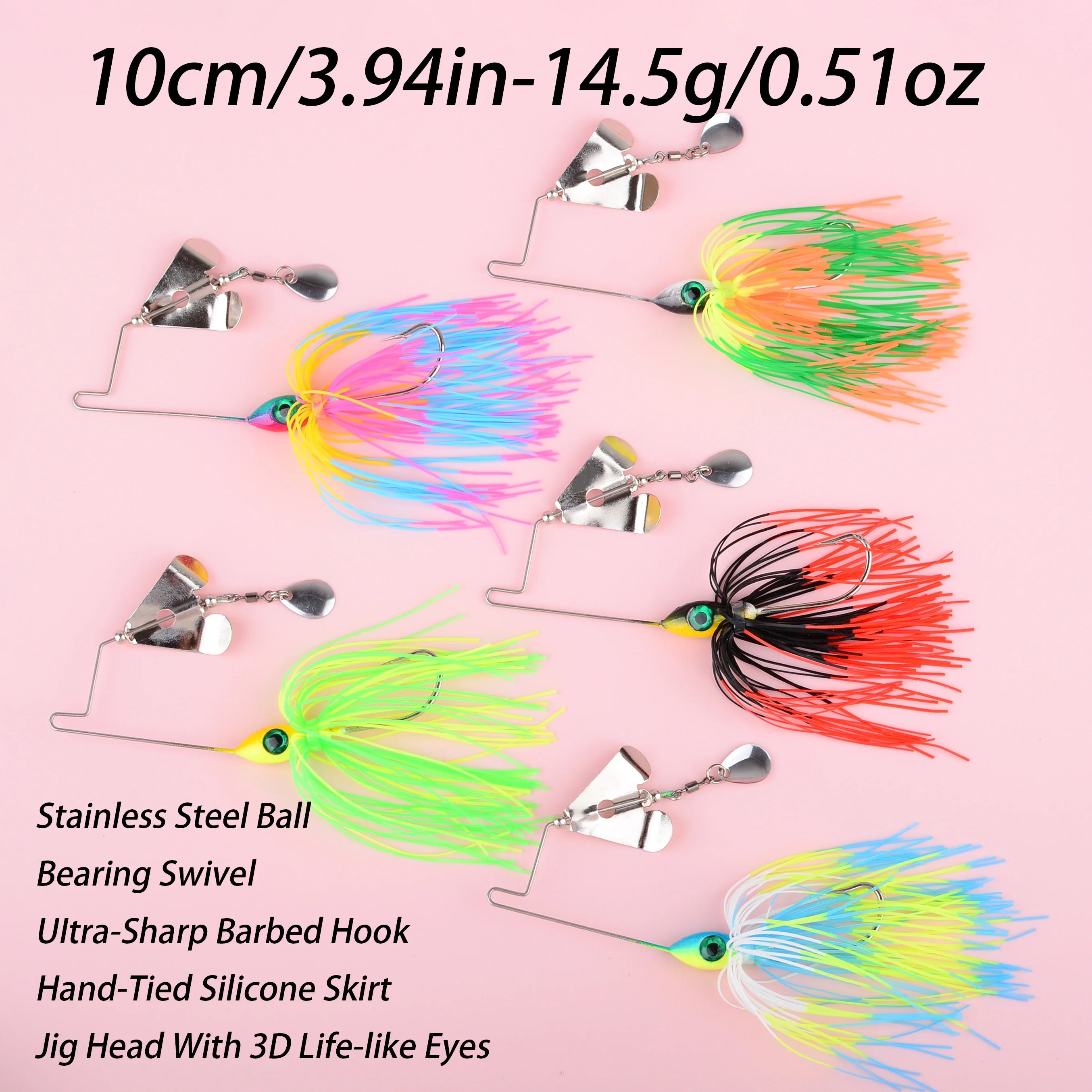10CM 14.5G spinner bait fishing lure Chatter bait Blade Jig Dancer Buzzbait wobbler chatterbait for bass pike carp fishing