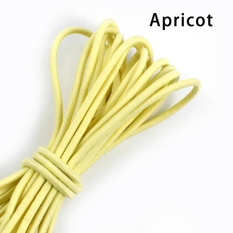 5/10Meters 4mm Elastic Bands for Hairband Sewing Stretch Rubber Tapes Rope Belt Spring String Cords DIY Clothes Accessories