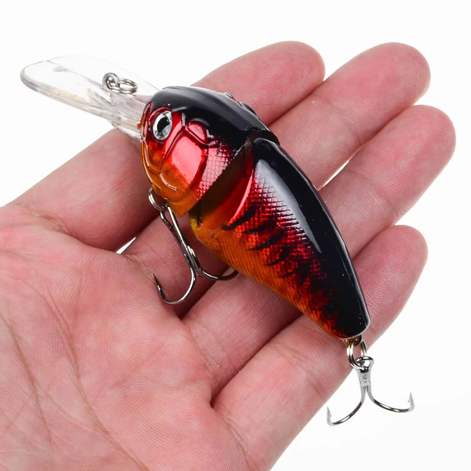 1PC Crankbait 14.2g 8.5cm Swim Crank Hard Bait For Bass Pike Fishing Lure Fishing Wobblers Tackle Pesca 3D Eyes