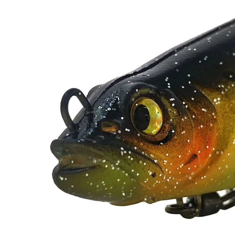 With Salwater Freshwater Hook Soft Fishing Lures 9cm/9g 12.5cm/21g 3D Eyes Artificial Swimbait T Tail Artificial Fish