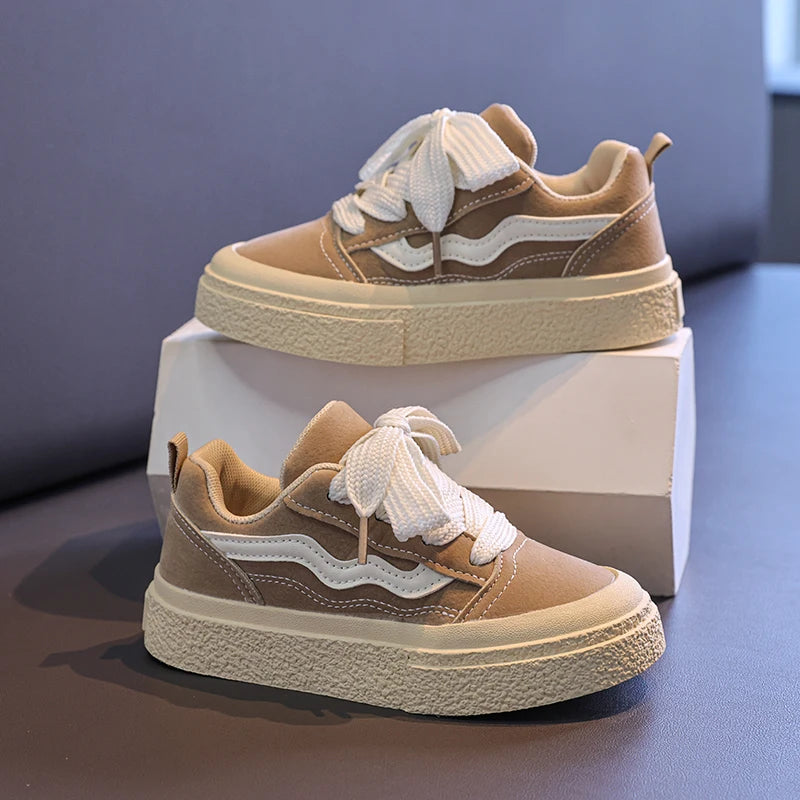 Kids Sneakers Fashion Round Toe Comfortable Fashion Non-slip Sports Shoes for Toddlers Children Soft Soled Casual Versatile Shoe