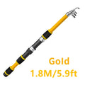 Fishing Pole Set Full Kits Telescopic Fishing Rod Reel For Combo Full Kit Rod Pole Spinn Reel Gear Set Carpfishing Accessories