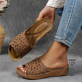 Women's Sandals Wedges Heels Sandals Summer Woman Shoes Indoor Outdoor Slippers Heeled Shoes Summer Footwear Sandalias De Mujer