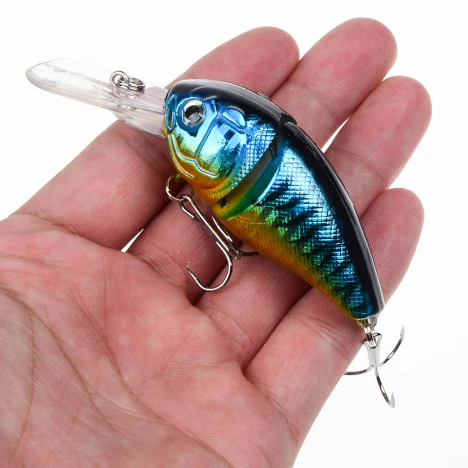1PC Crankbait 14.2g 8.5cm Swim Crank Hard Bait For Bass Pike Fishing Lure Fishing Wobblers Tackle Pesca 3D Eyes