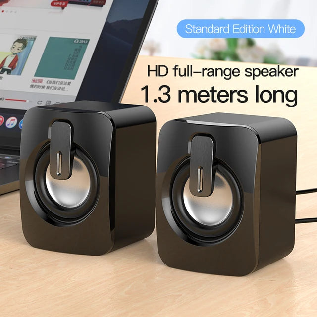 Stereo Speaker For Desktop Computer Laptop PC Notebook Wired Mini Home Musical Music Sound Box Caixa De Som Portable Altavoces