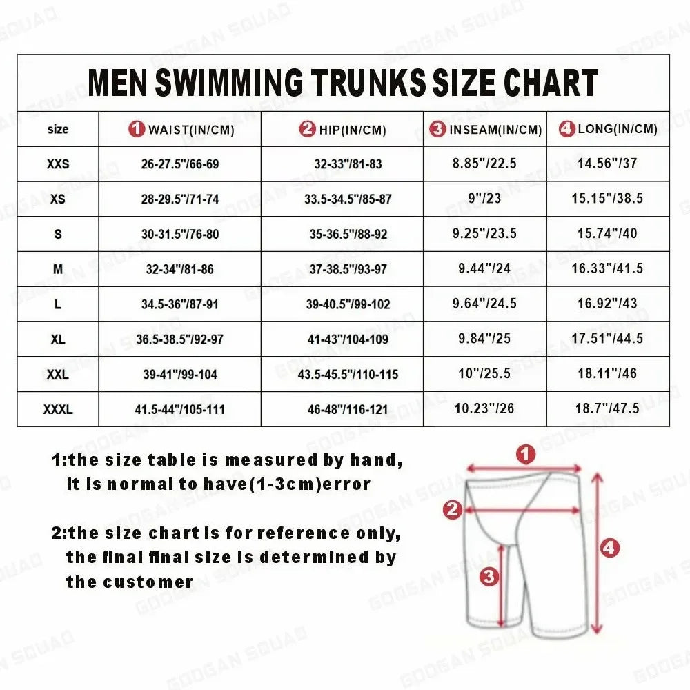 Mens Swimsuit Shorts Swimming Trunks Endurance Athletic Training Swimsuit Racing Shorts Beach Swimwear 2023 Surfing Swim Jammers