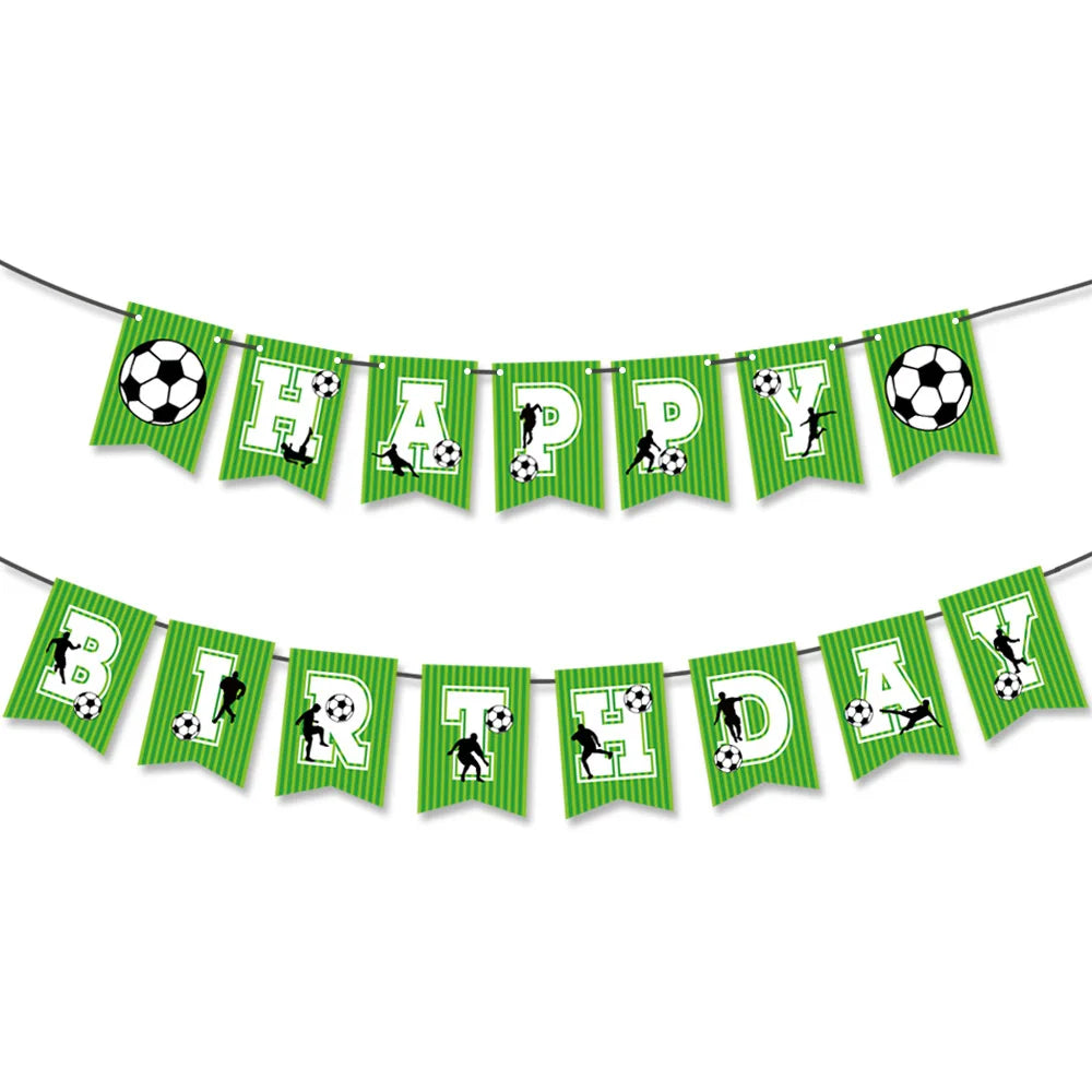 Soccer Party Disposable Tableware Paper Plates Cups Napkins Tablecloth Soccer Birthday Party Decoration