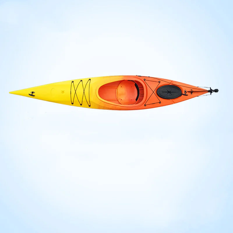 Single Double Triple Kayak Plastic Paddle Boat Canoe Ocean Boat Fishing Recreational Boat Club