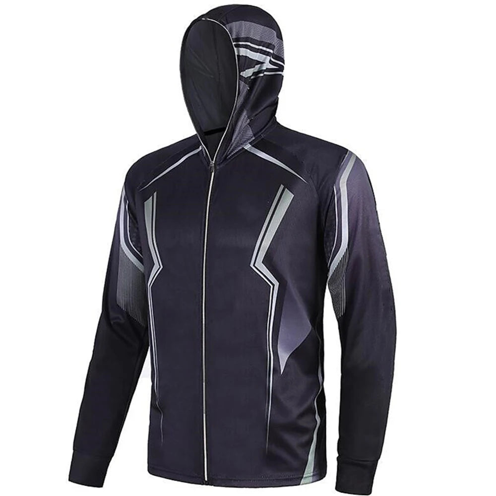 fishing clothes Quick Drying Sun Protection Fishing Shirts  2 Anti-UV Lightweight Fishing Jerseys  Hoodies For Men